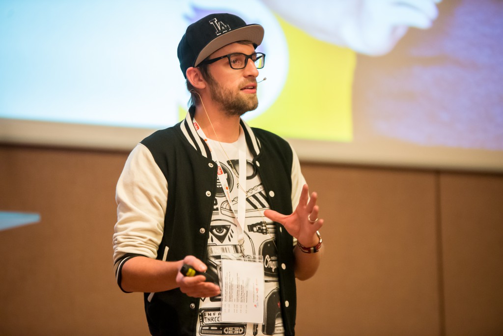 Moritz Schleiffelder von HeyMo Studio spricht über Videoproduktion auf der WebVideoCon 2016.