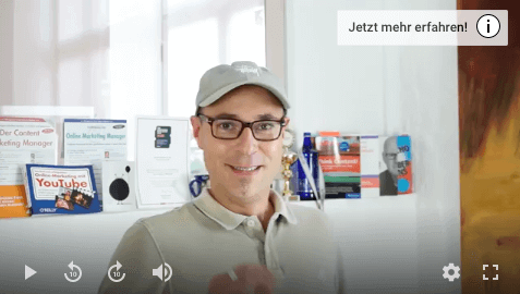 Beispiel: Infokarte eines Videos