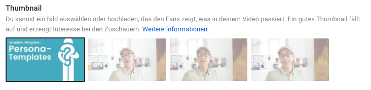 Beispiel: Thumbnail eines Videos