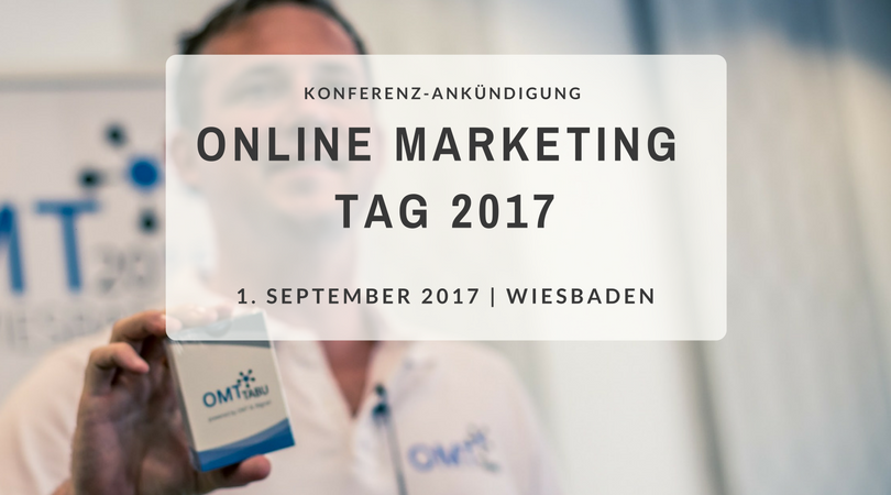 Save the date: Online Marketing Tag 2017