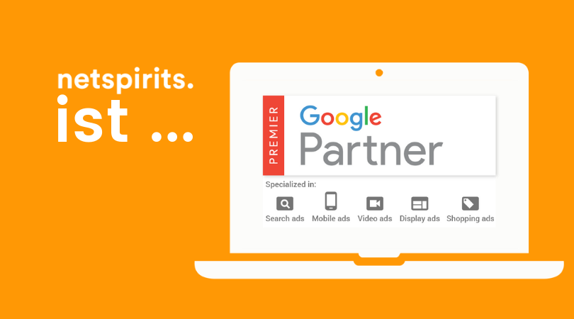 Auszeichnung für netspirits: Google Premium Partner