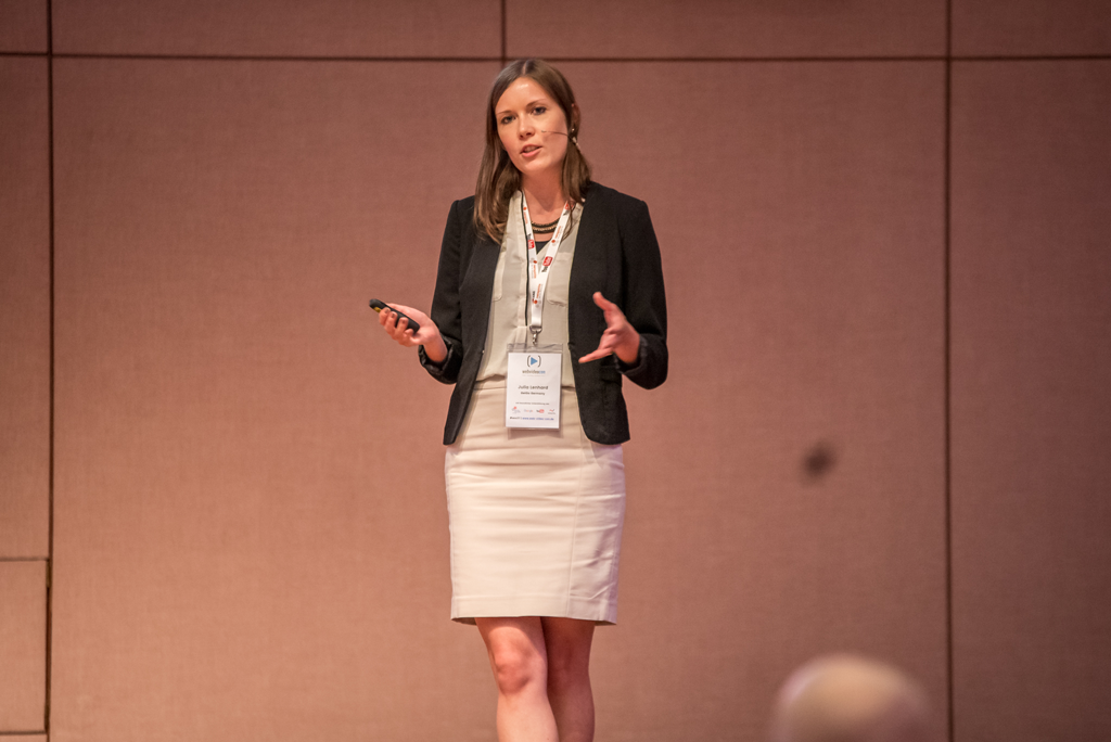 Julia Lenhard von LogMeIn bei der WebVideoCon 2017