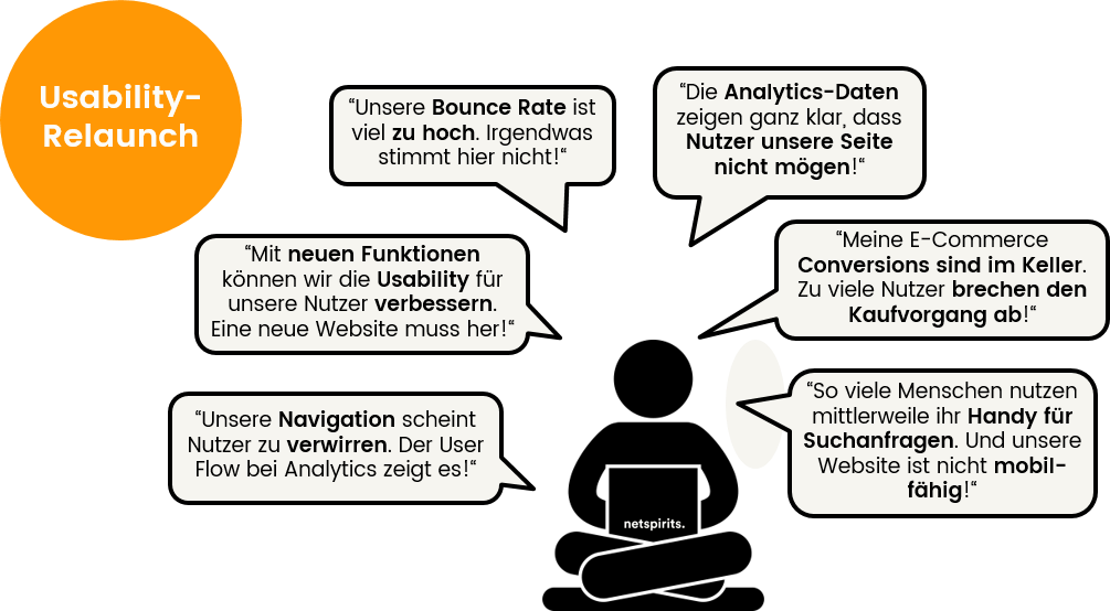 Gründe für einen Usability-Relaunch