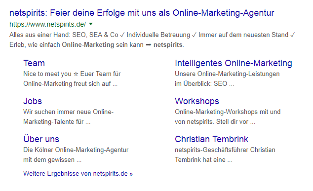 Rich-Snippet-Beispiel